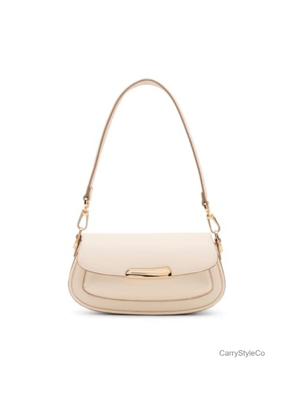 Anne Klein Sculpted Plaque East West Small Shoulder Bag - PVC Satchel